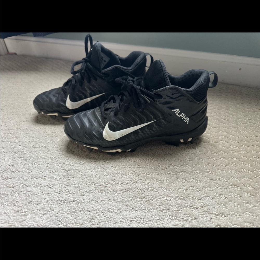 Nike Black and White Alpha Cleats